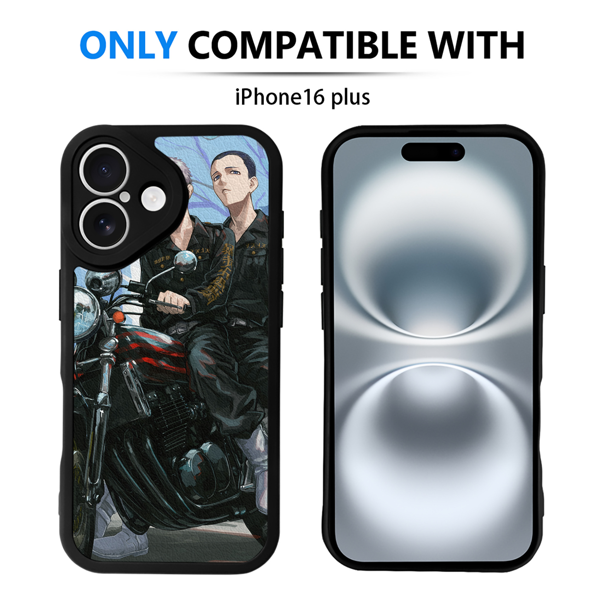 （画像用） 東京リベンジャーズ Tokyo Revengers 【iPhone 16シリーズ対応】シリコンスマホケース（レザー調） 材質：シリコン